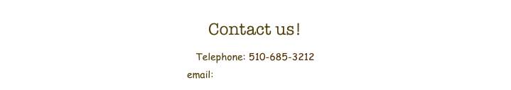 Contact us!
Telephone: 510-685-3212
email: teachertew@gmail.com